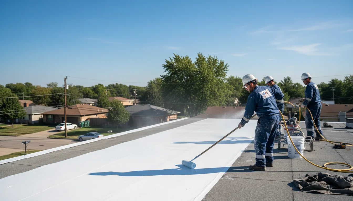Commercial roof coating in Leakesville, MS near me